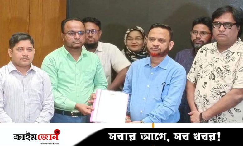 চাঁদাবাজি বন্ধের দাবিতে ক্লিনিক মালিকদের স্মারকলিপি
