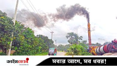 কালো ধোঁয়ায় পুড়ছে ফসল, মরছে মাছ