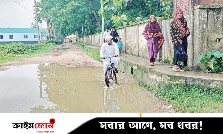 ময়মনসিংহ সিটির দেড় কিলোমিটার সড়ক যেন গলার কাঁটা