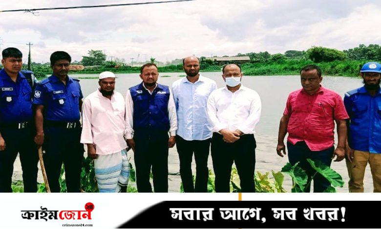 আখাউড়ায় জলাশয় ভরাট করার দায়ে ১ লাখ টাকা জরিমানা