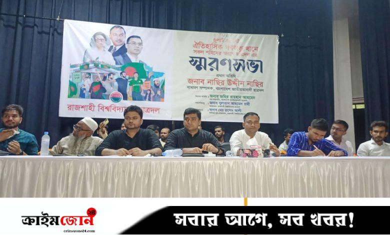 ছাত্রলীগের নেতাকর্মীকে ছাত্রদল পুলিশে দিলে ছাত্রশিবির ছাড়িয়ে আনে: নাছির