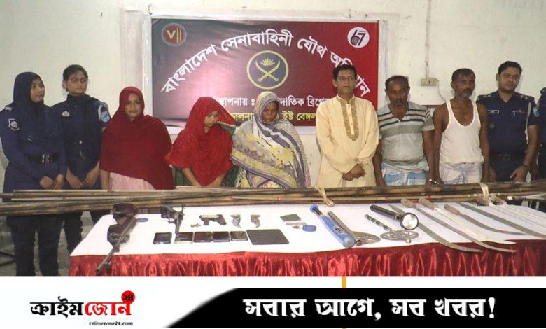 মাদারীপুরে দেশি-বিদেশি অস্ত্রসহ আটক ৬