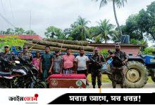 বন বিভাগের কাঠ ভারতে পাচারকালে আটক ৫