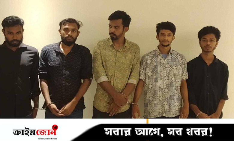 সাবেক এমপি শাম্মী আহমেদের বাসায় সমন্বয়ক পরিচয়ে ৫০ লাখ টাকা চাঁদা দাবি, আটক ৫