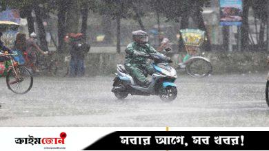 মেঘলা ঢাকার আকাশ, হতে পারে বৃষ্টি