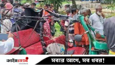 বগুড়ায় কাভার্ড ভ্যানের ধাক্কায় অটোরিকশার ২ যাত্রী নিহত, আহত ৩