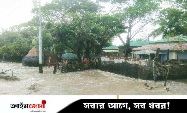 জোয়ারের পানিতে তলিয়ে গেছে কুতুবদিয়ার বিভিন্ন এলাকা