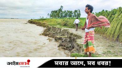 ঘরবাড়ি বিলীন, দিশেহারা মানুষ