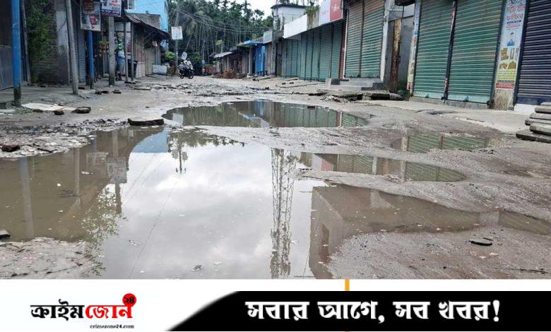 সড়কের কাজ শুরুর আগেই মেয়াদ শেষ, জনদুর্ভোগ চরমে