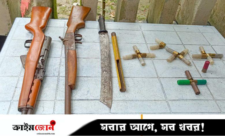 রায়পুরায় অস্ত্র-গোলাবারুদ উদ্ধার, দুই নারী আটক