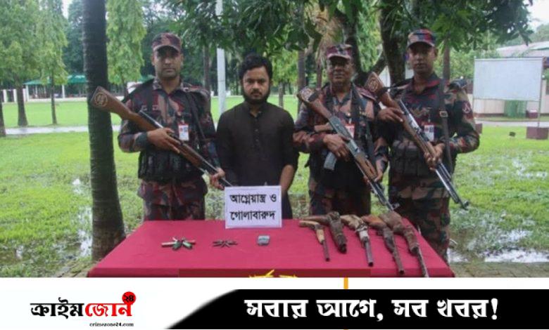 রামুতে অস্ত্রসহ শাহীন বাহিনীর একজন আটক