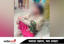 গলায় জুতার মালা, কেটে দেওয়া হয় চুল