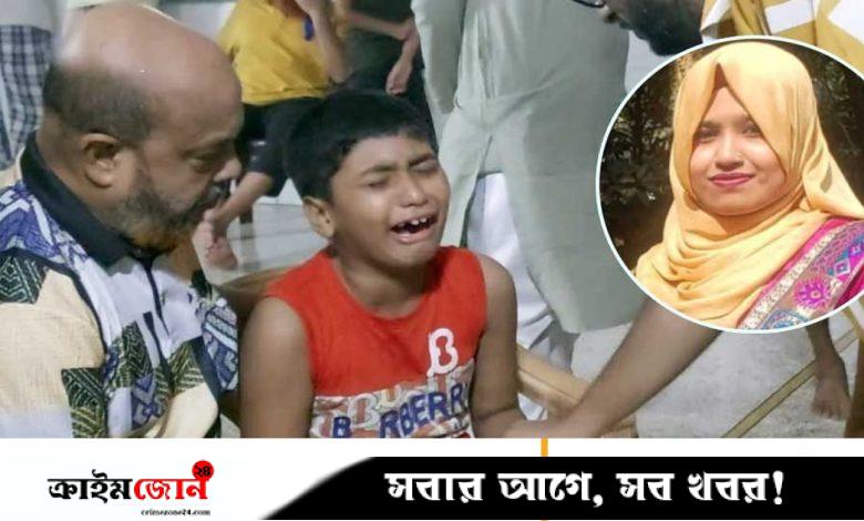 ফুঁপিয়ে কাঁদছে জ্যোতির ৬ বছরের যমজ শিশু