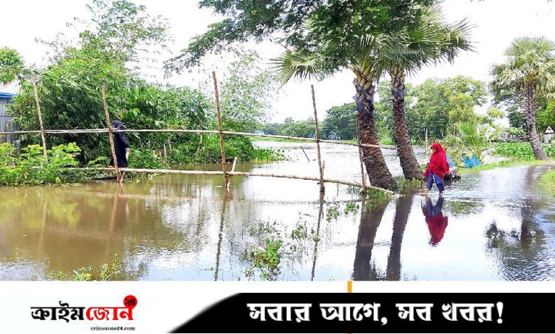 ব্রাহ্মণপাড়ায় পাহাড়ি ঢল ও বৃষ্টিতে বাড়ছে পানি, আতঙ্কে নিম্নাঞ্চলের মানুষ