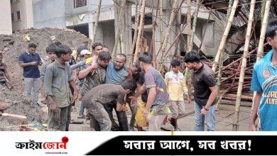 জাককানইবিতে নির্মাণাধীন হলের ছাদ ভেঙে আহত ১০