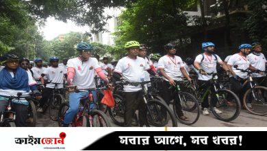 জুলাই অভ্যুত্থানের বর্ষপূর্তিতে ডিএসসিসির সাইকেল র‍্যালি