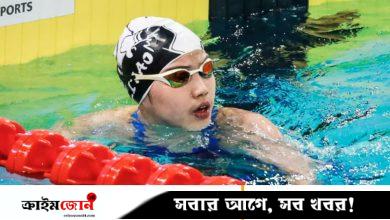 সাঁতারের বিস্ময় বালিকার কীর্তি
