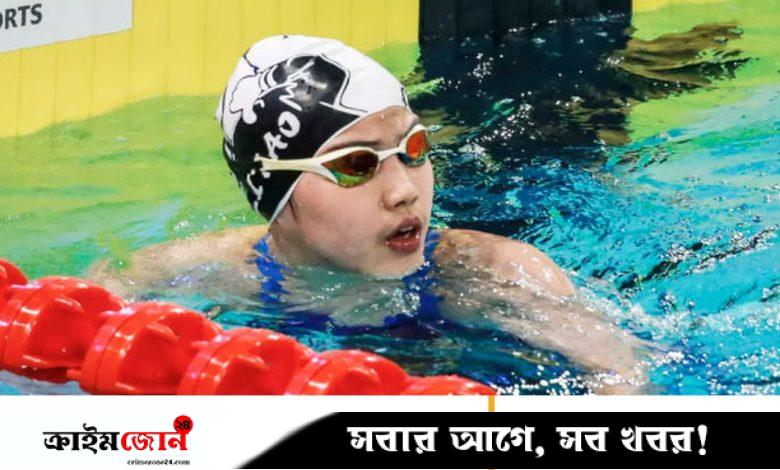 সাঁতারের বিস্ময় বালিকার কীর্তি