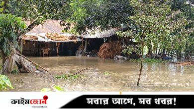 কেশবপুরে পানির ঢলে প্লাবিত তালার নিম্নাঞ্চল, দুর্ভোগে পাঁচ হাজার মানুষ