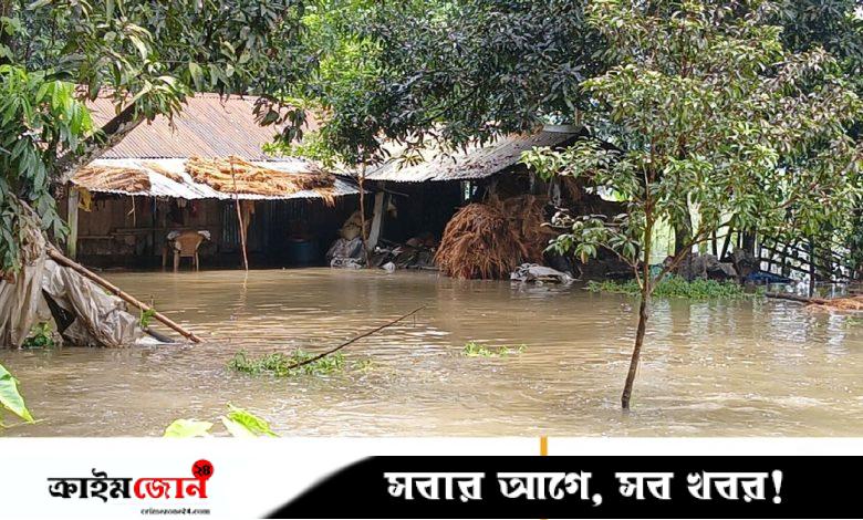 কেশবপুরে পানির ঢলে প্লাবিত তালার নিম্নাঞ্চল, দুর্ভোগে পাঁচ হাজার মানুষ