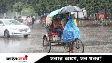 ঢাকায় বজ্রবৃষ্টির আভাস, যেমন থাকবে তাপমাত্রা