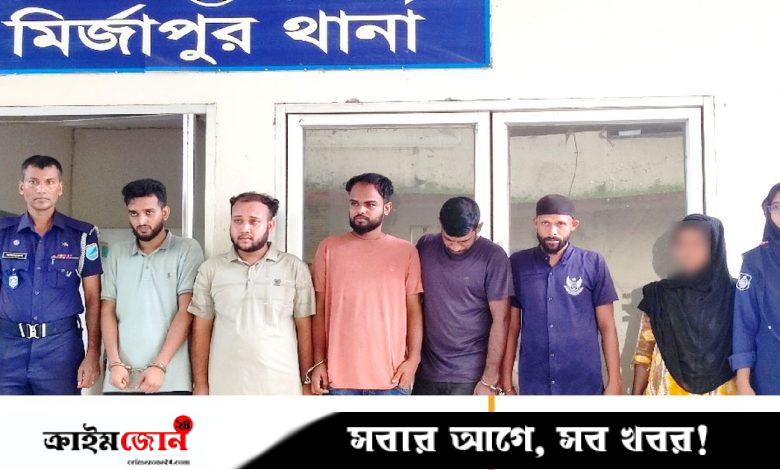 মির্জাপুরে অপহরণ করে চাঁদা দাবি, স্ত্রীসহ গ্রেপ্তার ৬