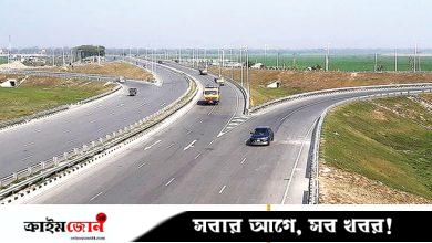 ঢাকা-মাওয়া এক্সপ্রেসওয়েতে বাসের চাকায় আগুন
