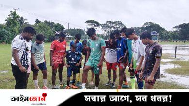 ঈশ্বরগঞ্জের মাঠে ফুটবলের স্বপ্ন বুনছেন যুব সাফজয়ী অধিনায়ক আসিফ