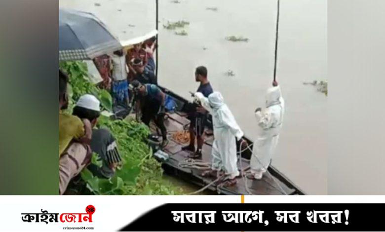 নেত্রকোনায় বালুবাহী বাল্কহেড ডুবে দুই শ্রমিক নিখোঁজ