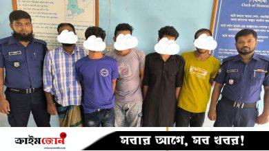 গাংনীতে ছিনতাইয়ের মামলায় গ্রেপ্তার ৫