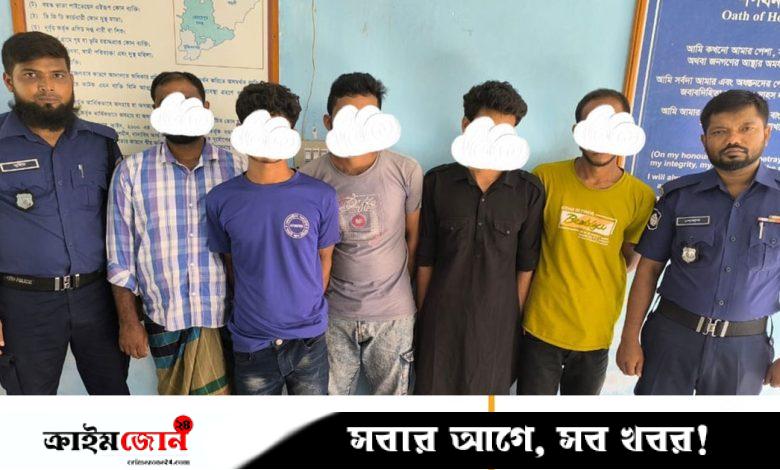 গাংনীতে ছিনতাইয়ের মামলায় গ্রেপ্তার ৫