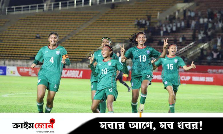 সাগরিকার জোড়া গোলে জয়ে শুরু বাংলাদেশের