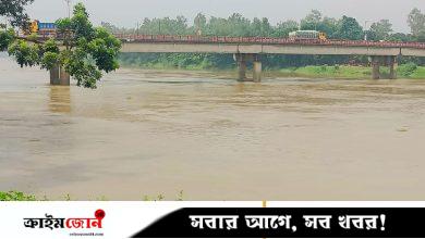 আত্রাই নদের পানি বিপৎসীমা ছুঁই ছুঁই, ৩০টি পয়েন্ট ঝুঁকিপূর্ণ