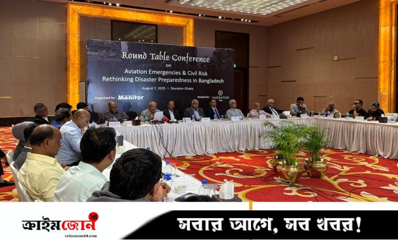 আকাশসীমায় বেসামরিক ফ্লাইটের বিদ্যমান ঝুঁকি নিরসন করতে হবে, গোলটেবিলে বক্তারা