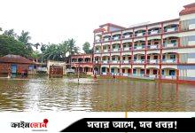 ব্রাহ্মণপাড়ায় বিদ্যালয়ের মাঠে হাঁটুপানি, বাধাগ্রস্ত স্বাভাবিক কার্যক্রম