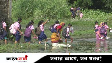 ৩০০ মিটার রাস্তার অভাবে দুর্ভোগ শিশু শিক্ষার্থীদের