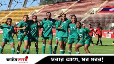 তৃষ্ণার হ্যাটট্রিকে বাংলাদেশের ৮ গোলের জয়