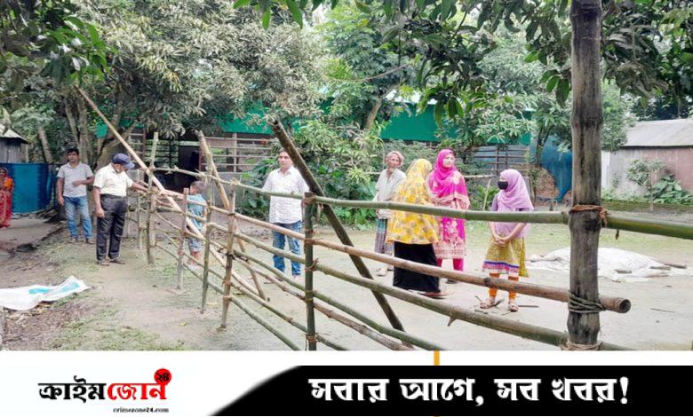 জমির বিরোধে এক মাস ধরে অবরুদ্ধ এক পরিবার