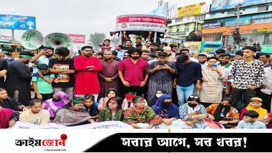 স্বাস্থ্য খাতের সিন্ডিকেট ভাঙার দাবিতে ঢাকা-বরিশাল মহাসড়ক অবরোধ, যাত্রীদের ভোগান্তি