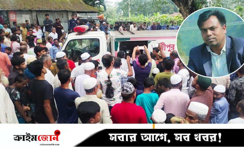 ময়মনসিংহের ফুলবাড়িয়ায় সাংবাদিক তুহিনের দাফন