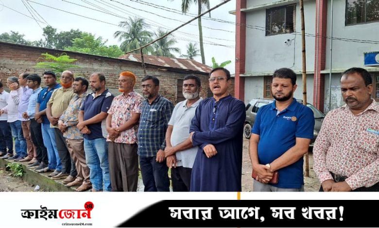 সাংবাদিক তুহিন হত্যায় জড়িতদের গ্রেপ্তার দাবিতে গাজীপুরে মানববন্ধন