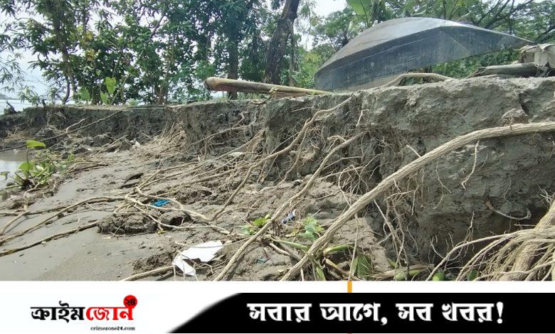 সুগন্ধা ভাঙছে দশ গ্রাম নিয়ে, বসতবাড়ি হারাচ্ছে মানুষ
