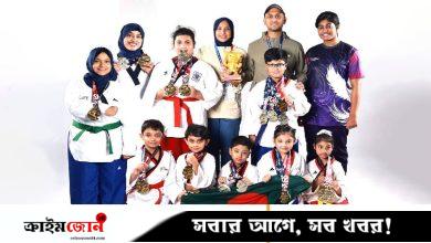 হিরোজ তায়কোয়ান্দো আন্তর্জাতিক চ্যাম্পিয়নশিপে বাংলাদেশের ৩৬ পদক জয়