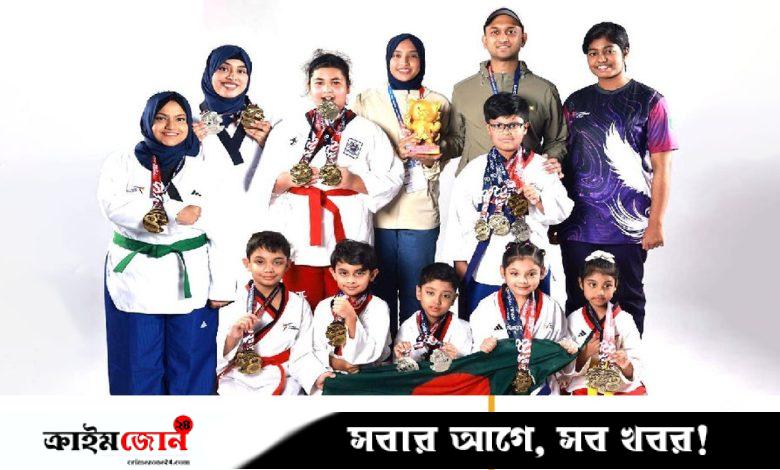 হিরোজ তায়কোয়ান্দো আন্তর্জাতিক চ্যাম্পিয়নশিপে বাংলাদেশের ৩৬ পদক জয়