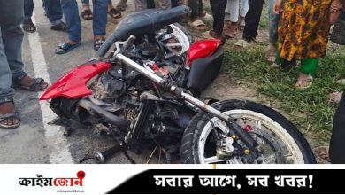 বন্ধুদের সঙ্গে মোটরসাইকেলের রেস, উল্টে গিয়ে ২ যুবক নিহত
