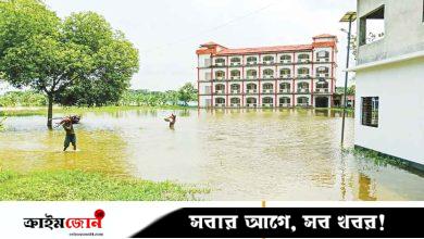 ভরাটের ১০ দিন পরই কলেজমাঠে হাঁটুপানি