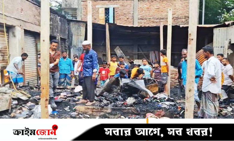 মাদারীপুরে ৮ ব্যবসাপ্রতিষ্ঠান পুড়ে কোটি টাকার ক্ষতি