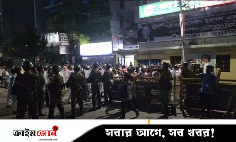 কাকরাইলে জাপা-গণঅধিকার কর্মীদের মধ্যে পাল্টাপাল্টি ধাওয়া