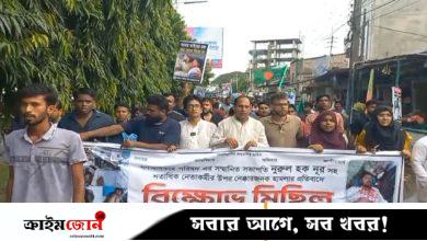 নুরের ওপর হামলার প্রতিবাদে রাজবাড়ীতে মিছিল-সমাবেশ