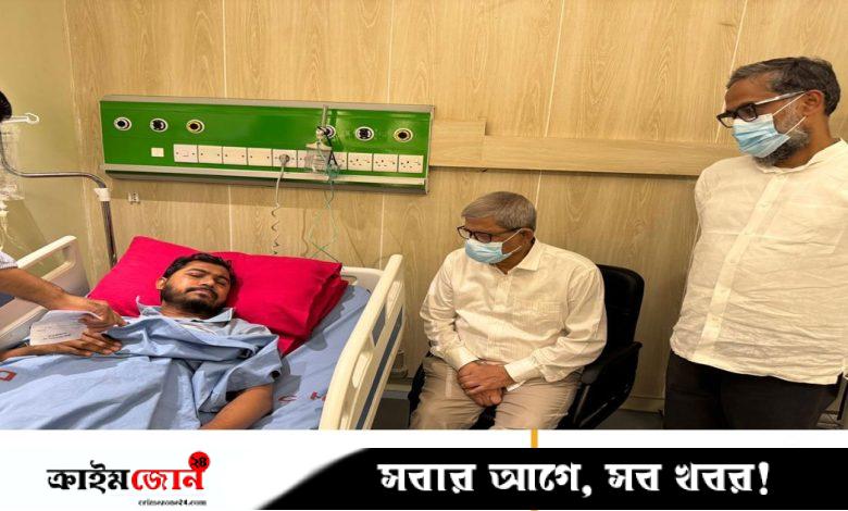 নুরকে দেখতে গেলেন মির্জা ফখরুল
